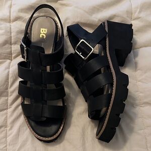 Black Chunky Sandal